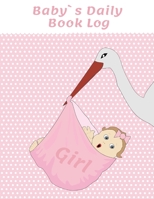 Baby`s Daily Book Log : Baby Log Book for Newborns Is a Perfect Gift for a New Mother. Ideal for New Parents or Nannies. (110 Pages 8. 5 X11 Baby Schedule Book) 1712789120 Book Cover