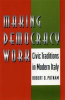 Making Democracy Work 0691037388 Book Cover