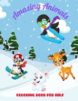 Amazing Animals - COLORING BOOK FOR KIDS B08QBYGHR1 Book Cover