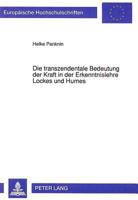 Die Transzendentale Bedeutung Der Kraft in Der Erkenntnislehre Lockes Und Humes 3631449852 Book Cover