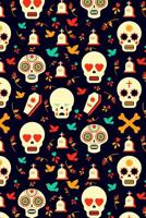 Day Of The Dead Pattern Sugar Skull Santa Muerte 32: Graph Paper 5x5 Notebook for Day Of The Dead Lovers 109942562X Book Cover