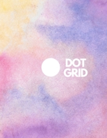 Dot Grid: Bullet Journal to write on with 100 Dot Grid Pages of 8.5x11 - Blank white dotted paper for Doodling, Drawing and Writing with watercolor Cover 1671208013 Book Cover