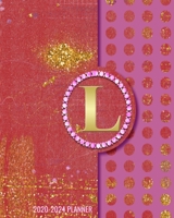 2020-2024 5 Year Monthly Planner: Initial Monogram Letter L 60 Months Calendar, 5 Year Agenda Schedule Organizer, Logbook and Personalized Journal 1707959668 Book Cover