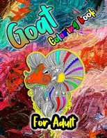 Goat Coloring Book: A cute Goat Coloring Book For Adults with 40 Drazzling Goat Designs with Mandala Style Patterns B08VCPT5GY Book Cover