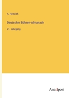 Deutscher Bühnen-Almanach: 21. Jahrgang 3382036304 Book Cover