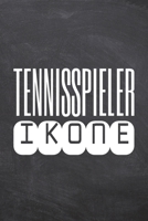 Tennisspieler Ikone: Tennisspieler Punktraster Notizbuch, Notizheft oder Schreibheft 110 Seiten B�ro Equipment & Zubeh�r Lustiges Geschenk zu Weihnachten oder Geburtstag 1698952546 Book Cover
