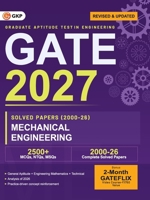GATE 2027 Mechanical Engineering Year-wise Solved Papers (2000-2026) 27 Years PYQ in Exam Order MCQs, NTQs & MSQs with Detailed Solutions Build Exam Temperament GATE ME PSU Prep 9369148841 Book Cover
