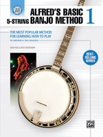 Alfred's Basic 5-String Banjo Method 1: The Most Popular Method for Learning How to Play Beginning Banjo (Banjo) (Alfred's Basic Banjo Library) 0739086154 Book Cover