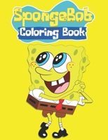 spongebob coloring book: Unofficial SpongeBob SquarePants and Friends COLORING BOOK for Kids and Adults 25 high quality illustrations -Volume - 1 (8.5 x 11) 1713198657 Book Cover