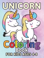 Unicorn Coloring Book for Kids Ages 4-8: Funny Cute Twin Unicorns 1694466167 Book Cover