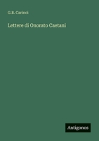 Lettere di Onorato Caetani 3563197601 Book Cover