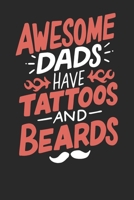 Notebook Journal: Dad Tattoo Beard 6x9 Dot Grid 120 Pages 1671111613 Book Cover