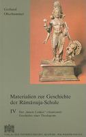 Materialien Zur Geschichte Der Ramanuja-Schule: Der 'innere Lenker' (Antaryami). Geschichte Eines Theologems 3700127472 Book Cover