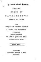 Preces Hymni Et Catechismus Graece Et Latine 1287402178 Book Cover