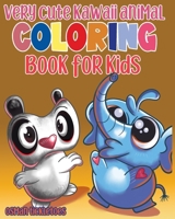 Very Cute Kawaii Animal Coloring Book for Kids B0BPPW2JDQ Book Cover