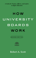 How University Boards Work: A Guide for Trustees, Officers, and Leaders in Higher Education 1421424940 Book Cover