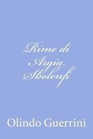 Rime di Argia Sbolenfi 1479324248 Book Cover