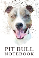 PIT BULL Notebook: Cute Watercolor Terrier dog, Daily 2020 Planner Organizer, Log, Journal, book with an American Pit Bull Track And Plan Your Goals & Meals Daily Planning (6 x 9 Travel Size) 1708178457 Book Cover