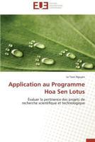 Application au Programme Hoa Sen Lotus: Évaluer la pertinence des projets de recherche scientifique et technologique (Omn.Univ.Europ.) 3841732011 Book Cover