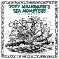 Tony Millionaire's Sea Monsters Coloring Book 1684152283 Book Cover