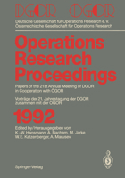 Dgor / Ogor: Papers of the 21th Annual Meeting of Dgor in Cooperation with Ogor Vortrage Der 21. Jahrestagung Der Dgor Zusammen Mit Ogor 3540566422 Book Cover