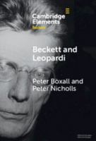 Beckett and Leopardi (Elements in Beckett Studies) 1009547917 Book Cover