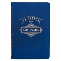 101 Prayers for Mr. and Mrs. Blue Lux-Leather 1432128590 Book Cover