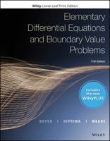 Elementary Differential Equations and Boundary Value Problems, WileyPLUS NextGen Card with Loose-leaf Set 1119499682 Book Cover