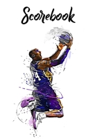Basketball Scorebook: 24 Games with over 20 Players 6x9 inch Matt. Tracks running score, personal and team fouls, scoring per quarter or overtime, FGs, FTs and total points. 1674080514 Book Cover