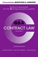 Concentrate Questions and Answers Contract Law: Law Q&A Revision and Study Guide 0192865625 Book Cover