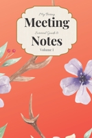 My Boring Meeting Survival Guide & Notes Volume I: 6x9 Meeting Notebook and Puzzle Book 1089972415 Book Cover