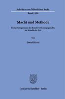 Macht Und Methode: Kompetenzgrenzen Des Bundesverfassungsgerichts Im Wandel Der Zeit 342818856X Book Cover