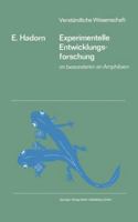 Experimentelle Entwicklungsforschung: Im Besonderen an Amphibien 354005264X Book Cover