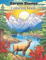 Serene Scenes Coloring Book B0CP8D96FF Book Cover