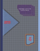 Graph Paper Notebook 8.5 x 11 IN, 21.59 x 27.94 cm  [100page]: 5 mm thin and 1cm thick light gray grid lines [metric] perfect binding, non-perforated, ... Paper, Grid Paper, or Squared Paper Notebook 1676430350 Book Cover