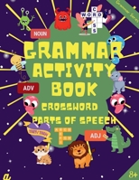 English Grammar Activity Book - Parts of Speech - Level 2 (Crossword Puzzle, 8-10 years) B0BN38LYXY Book Cover