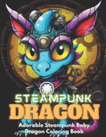 Steampunk Dragon Coloring Book B0CVFXT9Q6 Book Cover