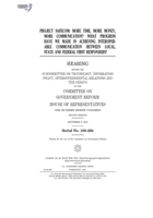 Project SAFECOM: more time, more money, more communication? What progress have we made in achieving interoperable communication between local, state, and federal first responders? B0848XW7GZ Book Cover