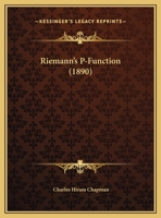 Riemann's P-function .. 1161936122 Book Cover