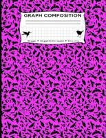 Graph Composition: Birds All Over Hot Pink Marble 4x4 Graph Composition Notebook 8.5 by 11 in 150 pages for boys, girls, kids, students, bird lover, ... Bird Silhouette Graph Composition Books) 172566674X Book Cover