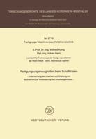 Fertigungsungenauigkeiten Beim Schaftfrasen: Untersuchung Der Ursachen Und Ableitung Von Massnahmen Zur Verbesserung Des Arbeitsergebnisses 3531027786 Book Cover