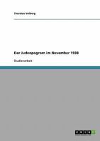 Der Judenpogrom im November 1938 3638729125 Book Cover