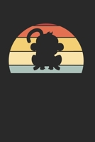 Affe �ffchen Notizbuch: Affe �ffchen Notizbuch f�r Liebhaber / Notizheft / Notizblock A5 (6x9in) Dotted Notebook / Punkteraster / 120 gepunktete Seiten 1673938787 Book Cover