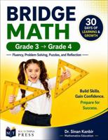 Bridge Math: Grade 3 to Grade 4: Fluency, Problem Solving, Puzzles, and Reflection B0HDG13NMK Book Cover