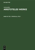 Opuscula, Teil 1 3112593871 Book Cover