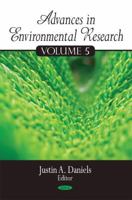 Advances in Environmental Research 1634857860 Book Cover