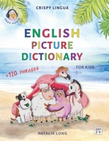 English Picture Dictionary for kids: A board game, colors, numbers, shapes, ABC, first words and phrases B08SLGF62V Book Cover