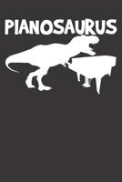 Piano Notebook: Pianosaurus 6x9 Dot Grid Dotted 120 Pages for School College 1079764127 Book Cover