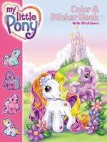 My Little Pony Color & Sticker Book 0060549459 Book Cover
