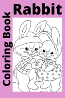 Rabbit Coloring Book: Kids for Ages 4-8 B0BB5XJNR7 Book Cover